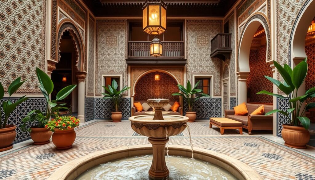Moroccan riad interior